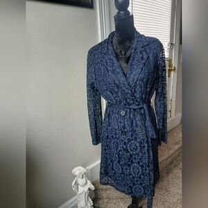 Elegant Lace Women's Spring Trench